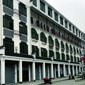 博欧EPS装饰线条工程案例：郑宅镇外立面改造工程